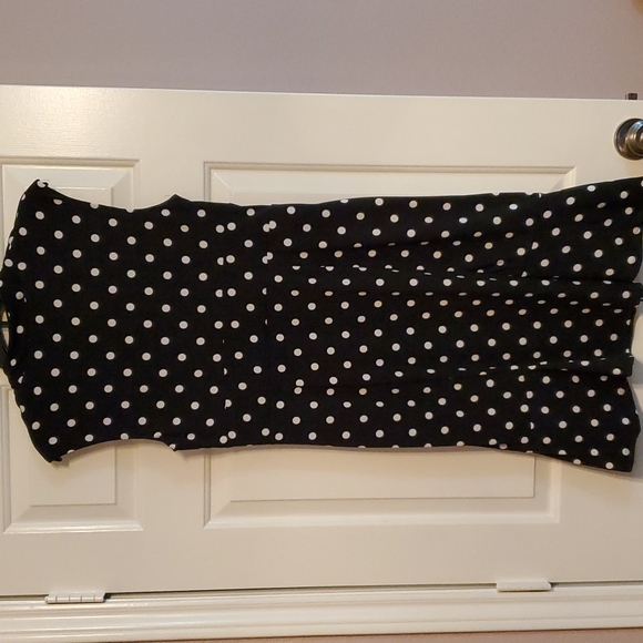 Cato Black and White Polka Dot Dress - Picture 5 of 7